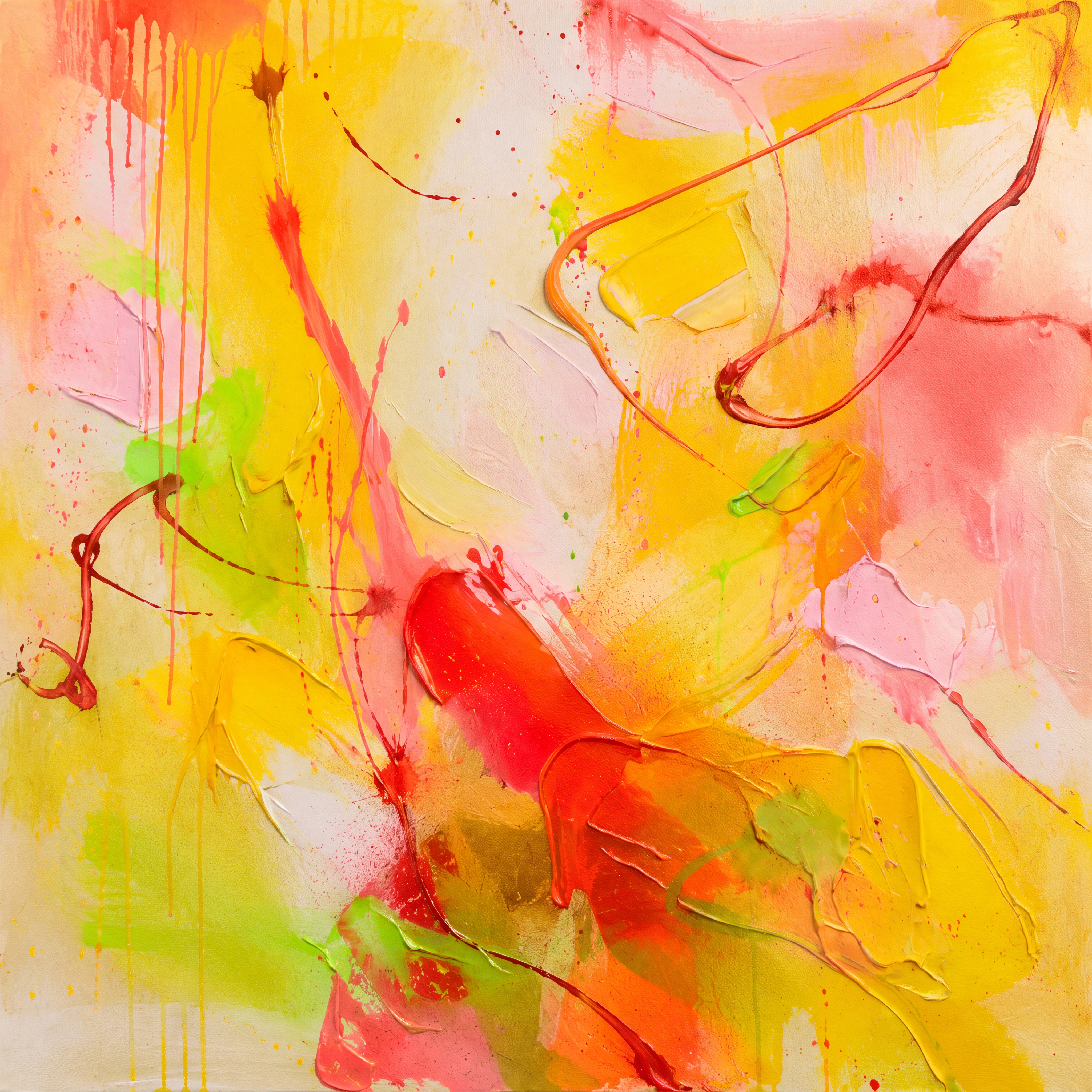 Abstract Composition, mixed media on canvas