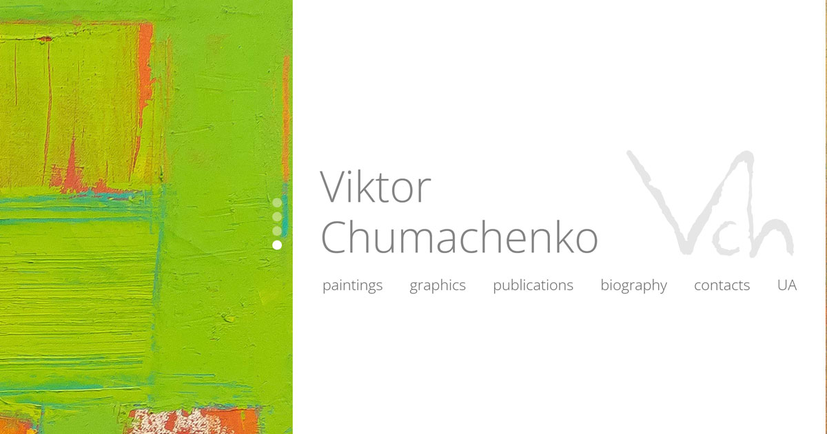 Vista previa para redes sociales del sitio web de Viktor Chumachenko